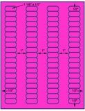 1,000 Fluorescent Pink Laser Only sheets with Permanent adhesive