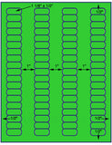 1,000 Fluorescent Green Laser Only sheets with Permanent adhesive
