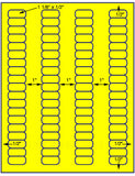 1,000 Fluorescent Yellow Laser Only sheets with Permanent adhesive
