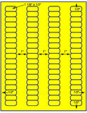 US3940-1 1/8''x1/2''-80 up on a 8 1/2"x11"label sheet.