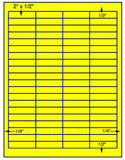 1,000 Fluorescent Yellow Laser Only sheets with Permanent adhesive