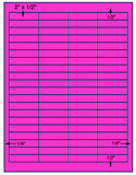 1,000 Fluorescent Pink Laser Only sheets with Permanent adhesive