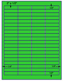 1,000 Fluorescent Green Laser Only sheets with Permanent adhesive