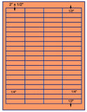 US3941-2''x1/2''-80 up on a 8 1/2" x 11" label sheet.