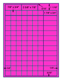 1,000 Fluorescent Pink Laser Only sheets with Permanent adhesive