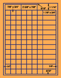 1,000 Fluorescent Orange Laser Only sheets wtih Permanent adhesive