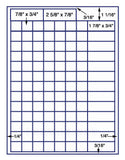 US3949-1 7/8''x3/4''-106 up on a 8 1/2"x11" label sheet.