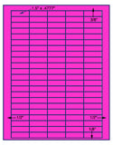 1,000 Fluorescent Pink Laser Only sheets with Permanent adhesive