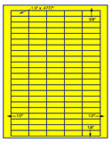 1,000 Fluorescent Yellow Laser Only sheets with Permanent adhesive