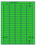 1,000 Fluorescent Green Laser Only sheets with Permanent adhesive