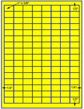 1,000 Fluorescent Yellow Laser Only sheets with Permanent adhesive