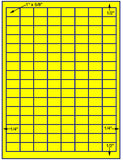 US3960 -1''x5/8''- 128 up on a 81/2"x11" label sheet.