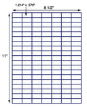 1,000 Uncoated White Matte Inkjet or Laser sheets with Permanent adhesive