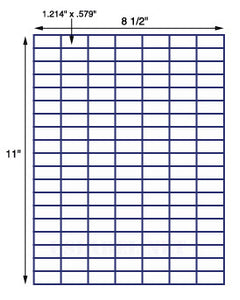 US3970-1.214''x.579''-133 up on a 8 1/2"x11" label sheet.