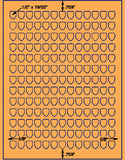 1,000 Fluorescent Orange Laser Only sheets wtih Permanent adhesive