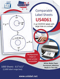 US4061-4 1/2''DVD 2 up on a 8 1/2"x11" label sheet.