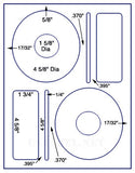 US4065-4 5/8''DVD Kit on a 8 1/2" x 11" label sheet.