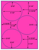 1,000 Fluorescent Pink Laser Only sheets with Permanent adhesive