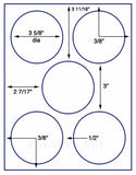 1,000 Uncoated White Matte Inkjet or Laser sheets with Permanent adhesive