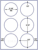 1,000 Uncoated White Matte Inkjet or Laser sheets with Permanent adhesive