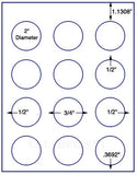 1,000 Uncoated White Matte Inkjet or Laser sheets with Permanent adhesive