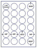 1,000 Uncoated White Matte Inkjet or Laser sheets with Permanent adhesive