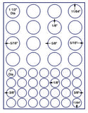 1,000 Uncoated White Matte Inkjet or Laser sheets with Permanent adhesive