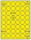 1,000 Fluorescent Yellow Laser Only sheets with Permanent adhesive