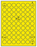 1,000 Fluorescent Yellow Laser Only sheets with Permanent adhesive