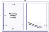US5101M2 up Monroney Sticker 7.5x10" on 11" x 17" sheet.