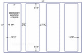 US5220M - 4 up 3" x 10 3/8" Monroney Window labels