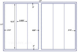 US5262-2.625''x10.5''-6 up label on a 11''x17'' sheet.