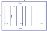 US5363D-6 up 2.5" x 8.75" label on a 12'' x 18''sheet.