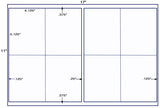 US5419-4.125'' x 5.125''-8 up label on a 11'' x 17'' sheet.