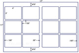 US5765-4'' x 3''-12 up label on a 11'' x 17'' sheet.