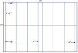 US5815-2 1/2''x5 1/2''-12 up label on a 11'' x 17'' sheet.