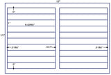 US6030-1''x8.0265''-20 up Label on a 11'' x 17'' sheet.