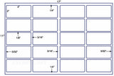 US7005-4''x2''w/Gutters 20 up label on a 11'' x 17''sheet.