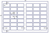 US7481-2.5'' x 1.25''-42 up label on a 11'' x 17'' sheet.
