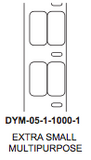 Dymo .5" x 1" Premium Direct Thermal 2 wide Label on 1" core