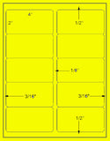 US3000-4''x2''-10 up # 5163 on a 8.5"x11" label sheet.